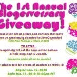 Blogerversary Giveaway!