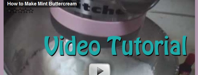 How to make Mint Buttercream (video)