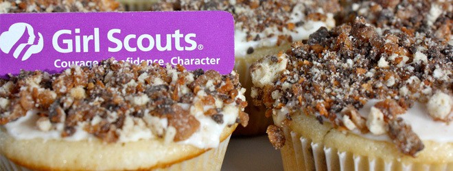 “Rainy Day Gal” makes Girl Scout Cookie Cupcakes