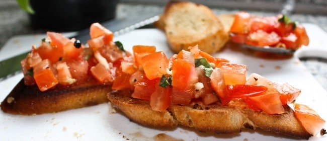 Tomato & Basil Bruschetta