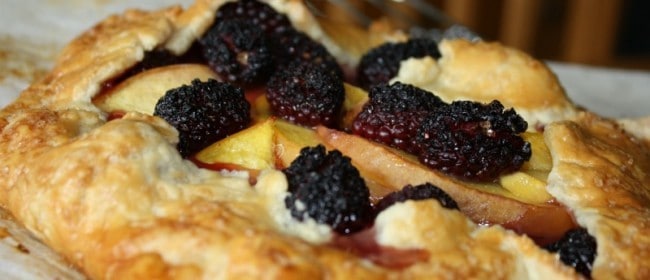 Peach & Blackberry Galette