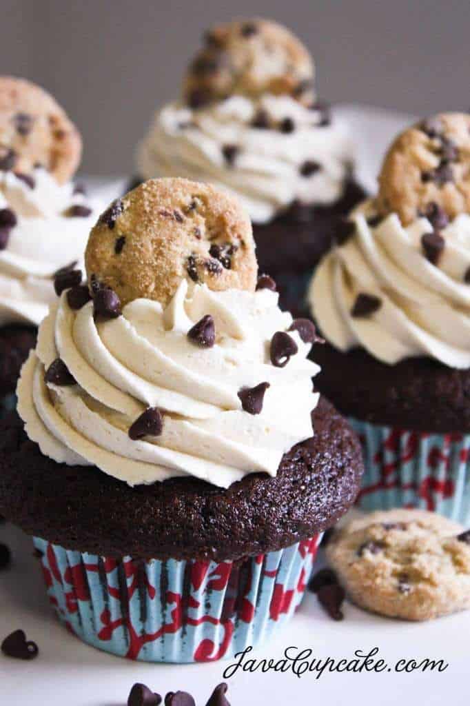 Choc Choc Chip Cookie Dough Cupcakes-32