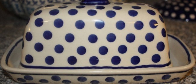 Butter dish & cover