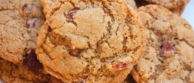 Thin & Crispy Peanut Butter Bacon Cookies