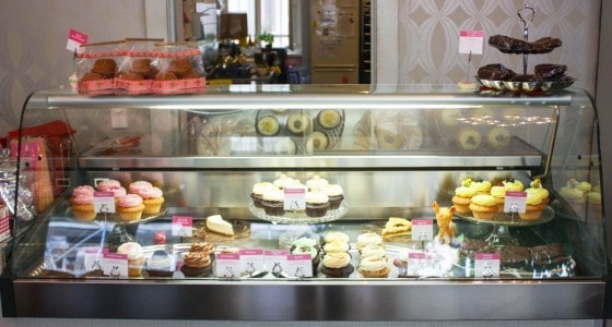Cupcake display at Cupcake Berlin