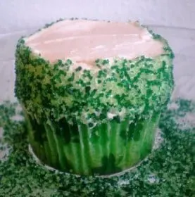 Green Velvet Cupcakes with Bailey's Irish Cream Frosting | JavaCupcake.com