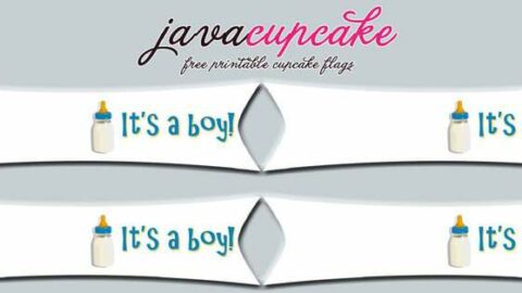 It's a boy! FREE printable - JavaCupcake