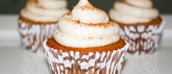 Cinnamon Eggnog & Bourbon Cupcakes | JavaCupcake.com
