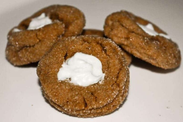 White Chocolate topped Gingerbread Blossoms