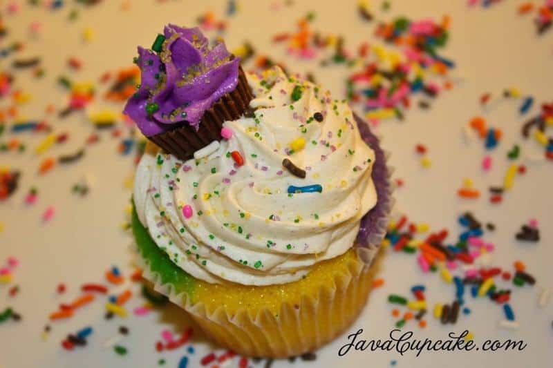 Mardi Gras Cupcakes | JavaCupcake.com