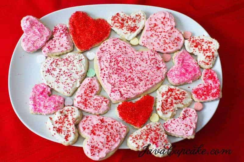 Frosted Sugar Cookies for Valentine’s Day