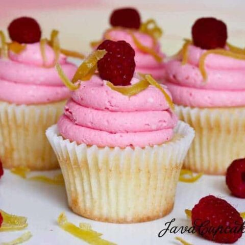 Lemoncino Raspberry Cupcakes