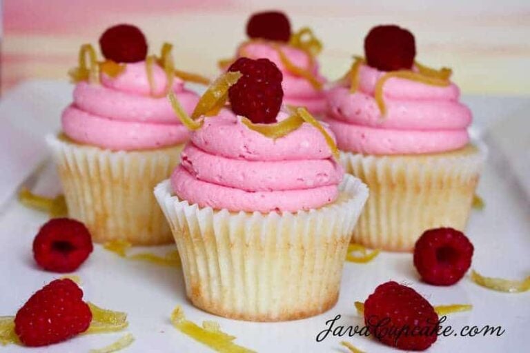 Lemoncino Raspberry Cupcakes