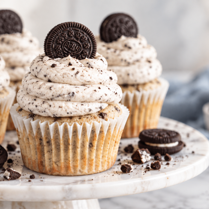 oreo cupcakes on a plate