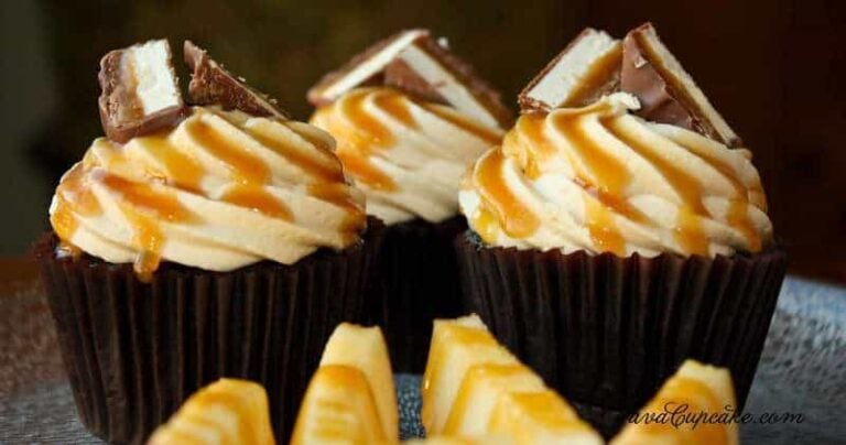 Caramel Apple Milky Way Cupcakes