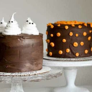 Happy Halloween! {Ghost & Pumpkin Cakes}