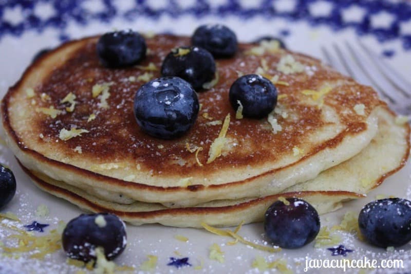 Lemon Blueberry Pancakes by JavaCupcake 2