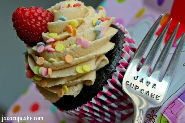 PB&J Chocolate Birthday Cupcakes