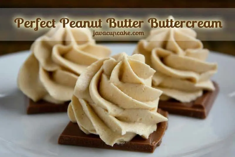 The Perfect Peanut Butter Buttercream by JavaCupcake.com