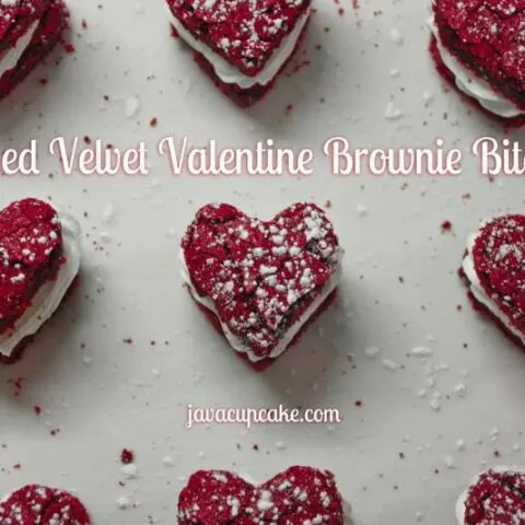 Red Velvet Valentine Brownie Bites