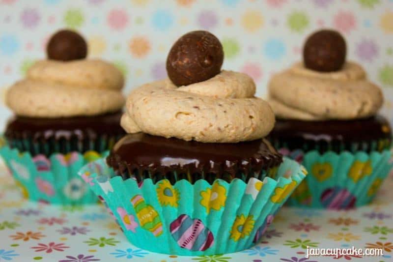 Butterfinger Cupcakes by JavaCupcake.com