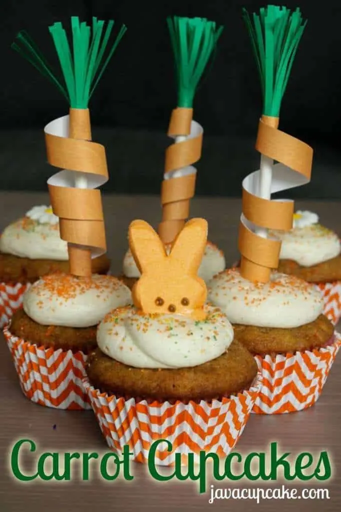 Carrot Cupcakes by JavaCupcake.com