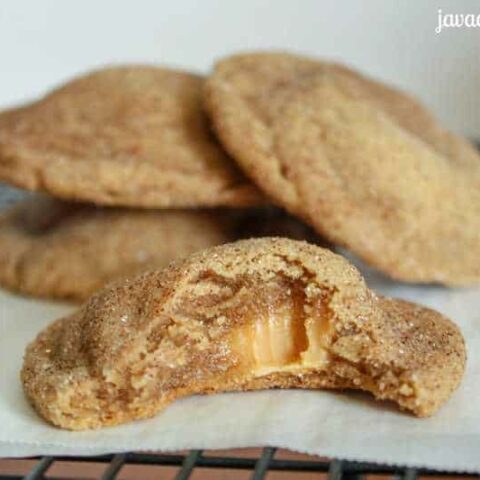 Caramel Stuffed Snickerdoodles with Browned Butter