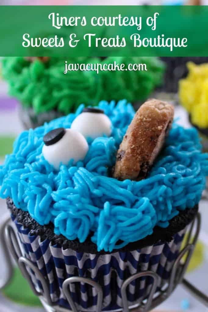JavaCupcake Sesame Street cupcake liners courtesy of Sweet and Treats Boutique