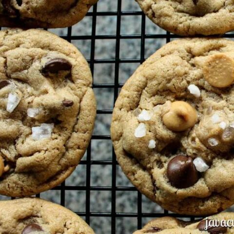 Peanut Butter & Chocolate Chip with Sea Salt Cookies