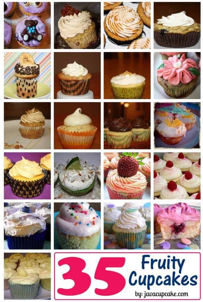 35 Fruity Cupcakes by JavaCupcake.com
