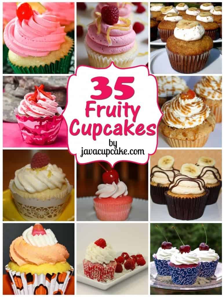 35 Fruity Cupcakes by JavaCupcake.com
