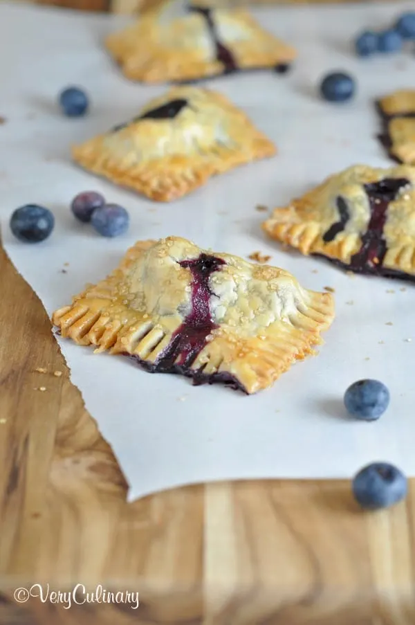 Blueberry Coconut Mini Hand Pies | Very Culinary for JavaCupcake.com