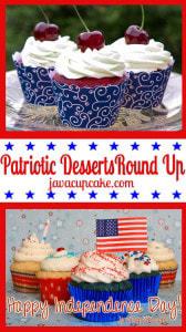 Patriotic Dessert Round Up by JavaCupcake.com