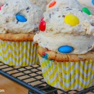 Peanut Butter Monster Cookie Cupcakes