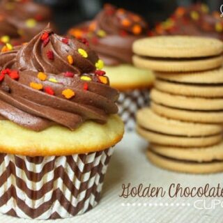 Golden Chocolate Creme Cupcakes