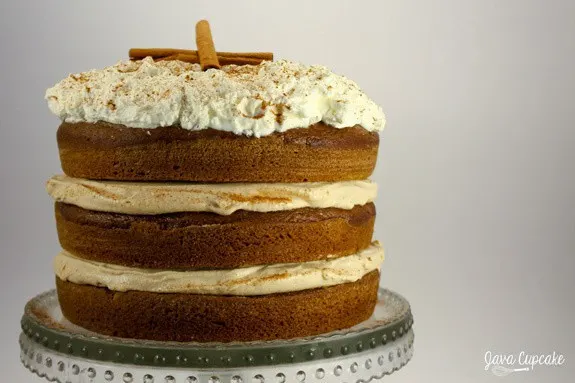 Pumpkin Spice Latte Layer Cake | JavaCupcake.com