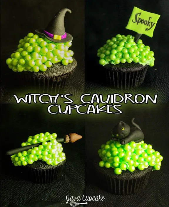 Witch's Cauldron Cupcakes | JavaCupcake.com