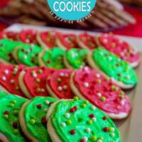 Holiday Frosted Sugar Cookies #12DaysOfCookies | JavaCupcake.com