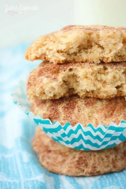 Apple Snickerdoodles - freshly shredded apples add another layer of deliciousness to these classic cookies! | JavaCupcake.com