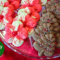 Holiday Spritz Cookies - Peppermint & Chocolate | JavaCupcake.com