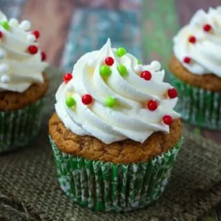 Sweet Potato Cupcakes with Marshmallow Frosting | JavaCupcake.com