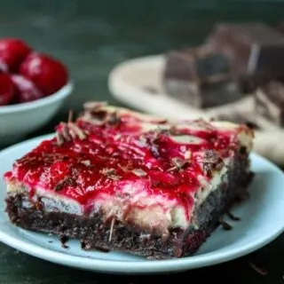 Raspberry Cheesecake Brownies | JavaCupcake.com