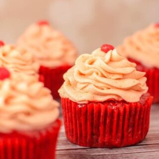 Red Hot Velvet Cupcakes