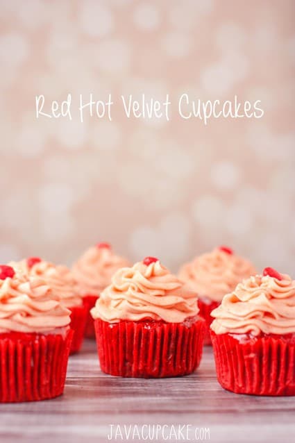 Red Hot Velvet Cupcakes | JavaCupcake.com