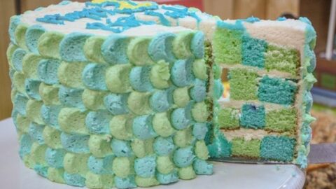 Toy Story Checkerboard Cake
