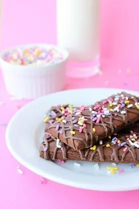 Chocolate Drizzled Cookie Sticks by Make Bake Celebrate for JavaCupcake.com