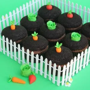 Garden-themed cupcakes by Make. Bake. Celebrate for Better Homes & Gardens