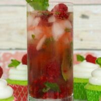 Raspberry Mojitos - Fresh lime, mint, raspberry and rum! | JavaCupcake.com