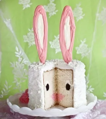Bunny Surprise Inside Cake by i am baker