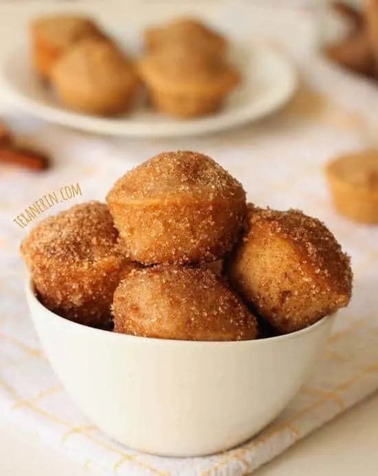 Cinnamon Sugar Donut Muffins by Texanerin Baking for JavaCupcake.com